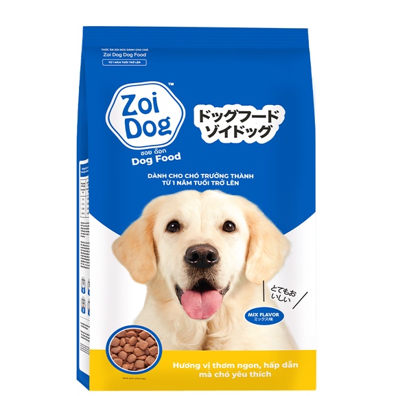Thức ăn hạt cho chó trưởng thành Zoi Dog gói 1kg - Thái Lan