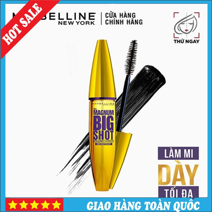 Mascara Dày Mi Cực Đại 💖𝗖𝗛𝗜́𝗡𝗛 𝗛𝗔̃𝗡𝗚💖Maybelline New York Colossal Big Shot Waterproof Chuốt Mi Không Lem Khôn