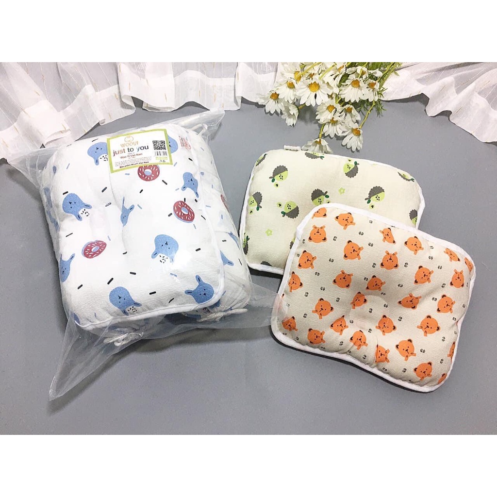 Bộ gối chặn xô cao cấp lõi bông, chống giật mình in hình dễ thương cho bé
