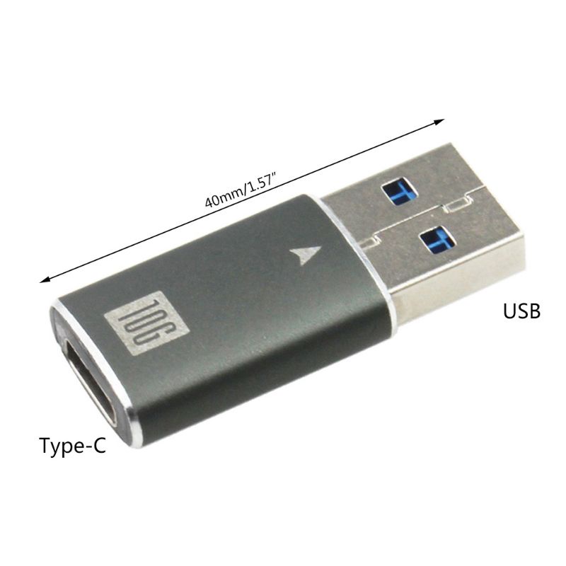 R* Metal Type C Female to USB Male Adapter Converter Gen2 10Gbps USB-C Extender Connector Head
