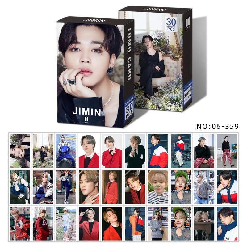 Hộp 30 Ảnh Lomo Card V Jungkook Jimin Suga Jin Rm J-Hope