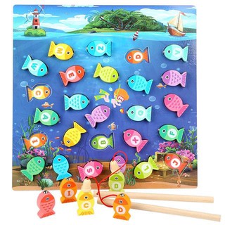 BỘ ĐỒ CHƠI CÂU CÁ CHO BÉ (PHIÊN BẢN BIG SIZE 26 CON CÁ/CHỮ CÁI)