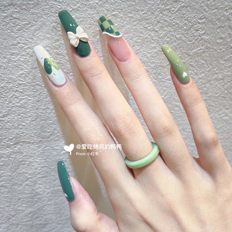 Charm nơ đính móng Phụ Kiện nail