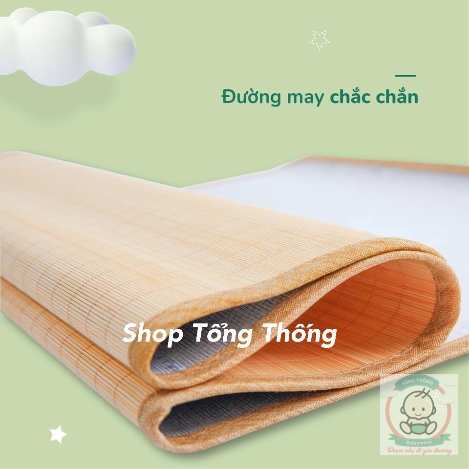 Chiếu trúc nằm điều hòa chống thấm 60x110cm cho bé trai bé gái cao cấp