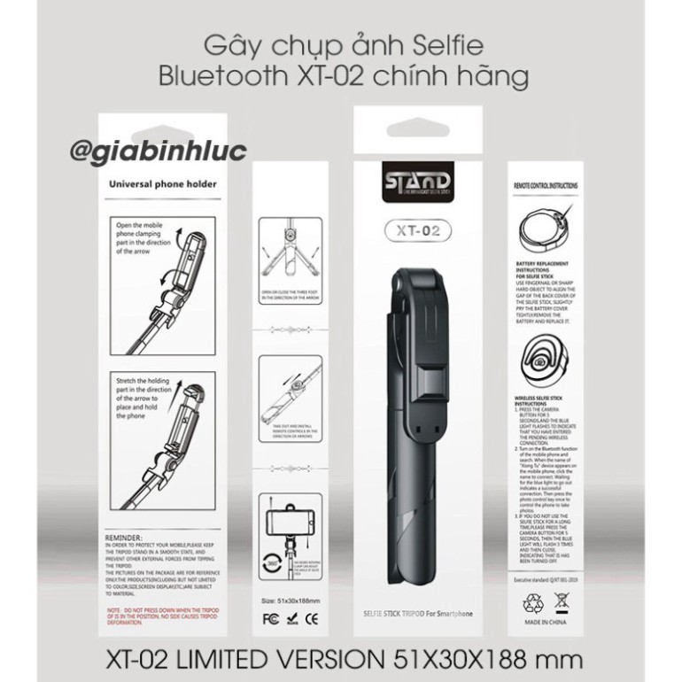 Gậy chụp ảnh, gậy selfie có bluetooth 3 chân đa năng chụp hình selfie giá đỡ điện thoại livestream | BigBuy360 - bigbuy360.vn