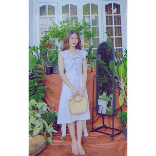 Đầm thủy thủ xanh nhạt