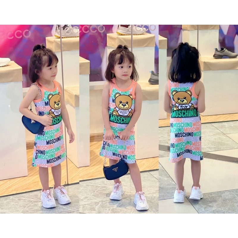 Đầm body thun gân 3D Ann's Kids chính hãng siêu đẹp 8 đến 24kg