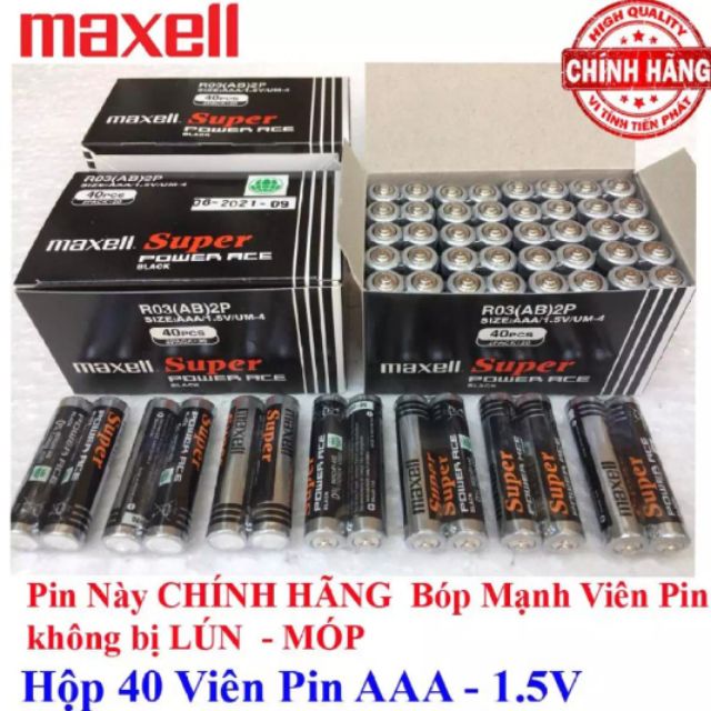 Hộp 40 Viên Pin AAA Maxell (3A - 1.5V)