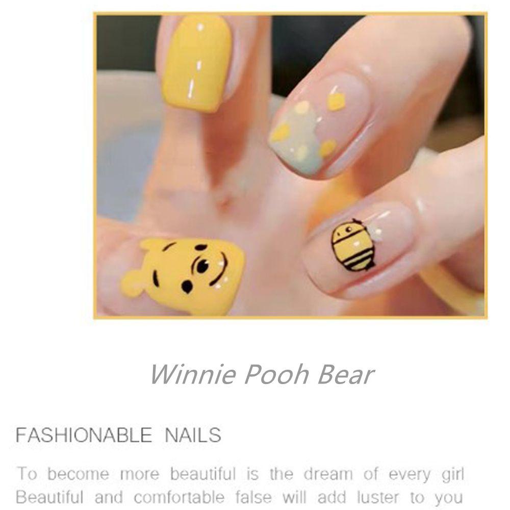 Bộ Móng Tay Giả Ngắn Họa Tiết Dâu Tây Thời Trang Có Thể Tháo Rời