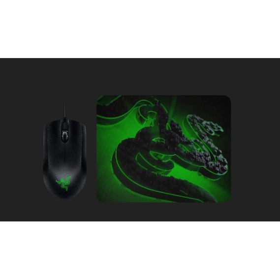 Bộ sản phẩm Chuột Razer Abyssus Lite-Razer Goliathus Mobile Construct Edition - Bảo hành 24 Tháng