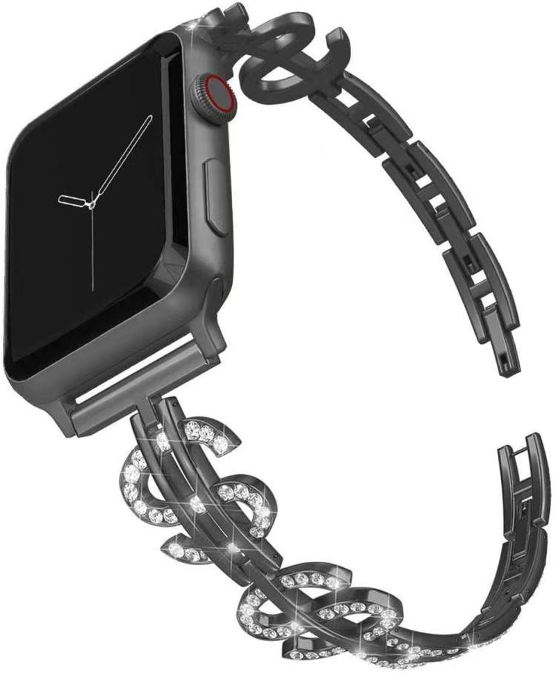 Dây đeo bằng thép không gỉ thời trang sang trọng thích hợp cho iWatch 6 5 4 3 2 1 44mm 40mm 42mm 38mm