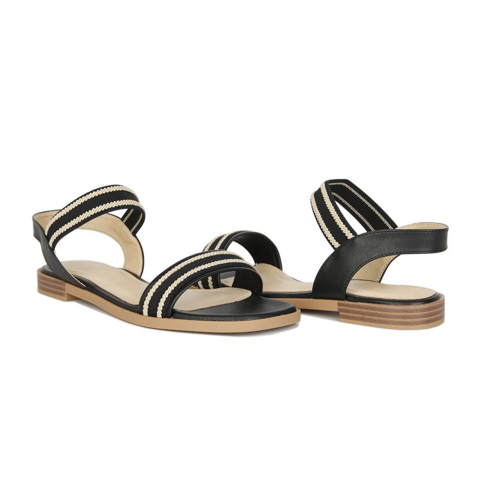 Giày Sandal Hạnh Dung HD04409AD ( Màu Đen - Kem )