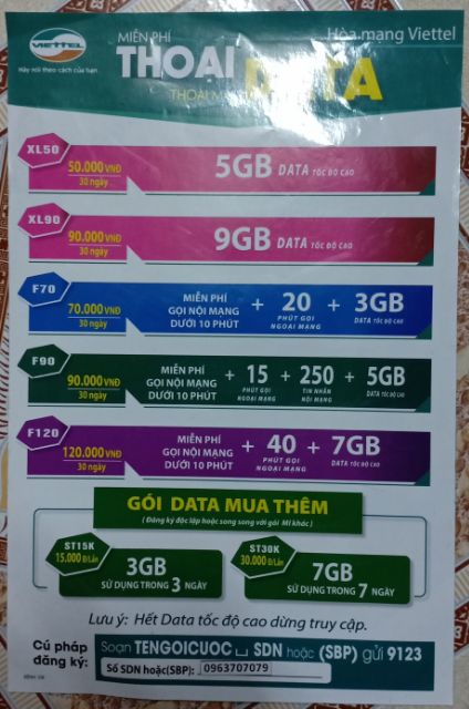 Sim 4G ST90.Có 30GB ,Tặng 1GB/Ngày, Có Thể Nghe Gọi  Và Nhắn Tin .