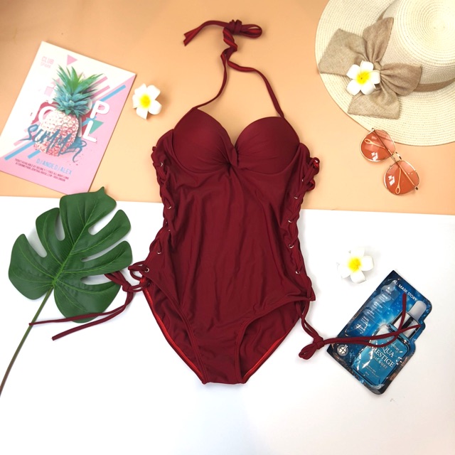 Ảnh thật bikini đan dây hông nâng ngực ( nhiều màu)