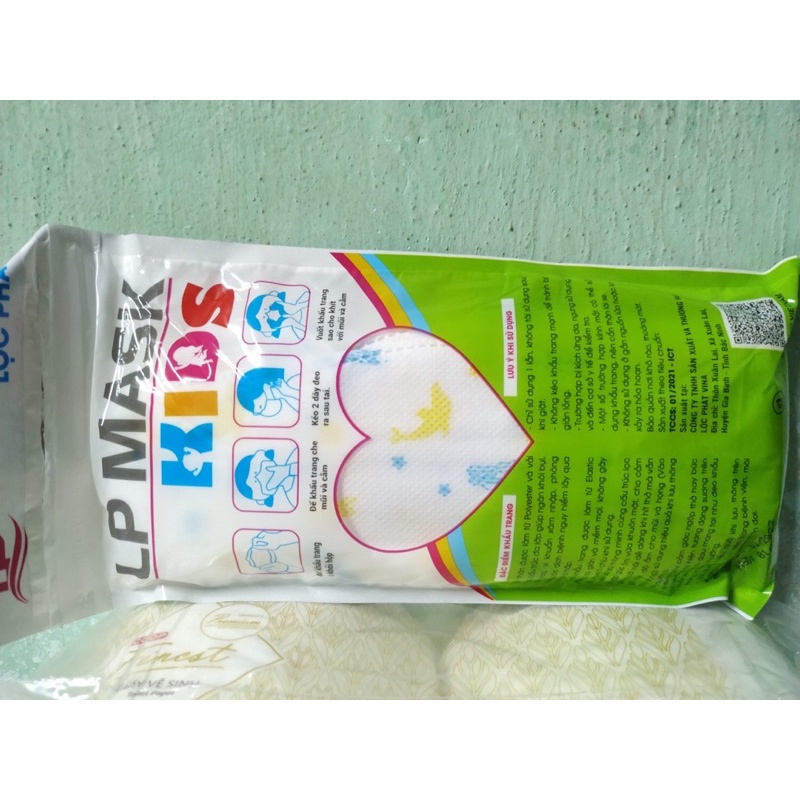 Khẩu Trang LP Kids Cho Bé KF94 Bịch 10 Cái