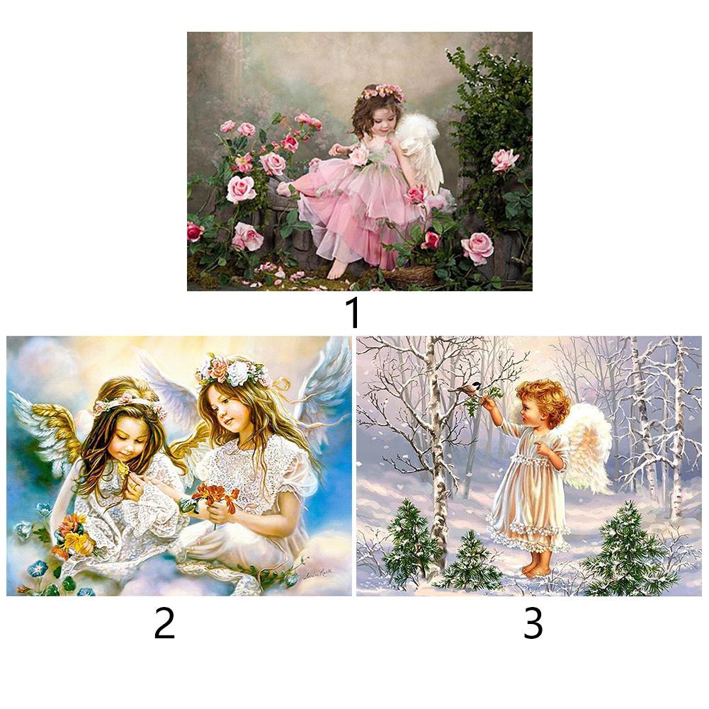 Bộ Tranh Đính Trang Trí Hình Thiên Thần 5d Diy