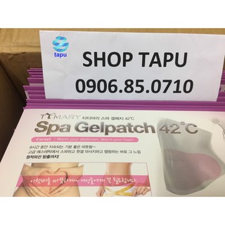 Miếng dán tan mỡ bụng spa gel patch 42 độ c timary hàn quốc - 1 hộp 5 miếng
