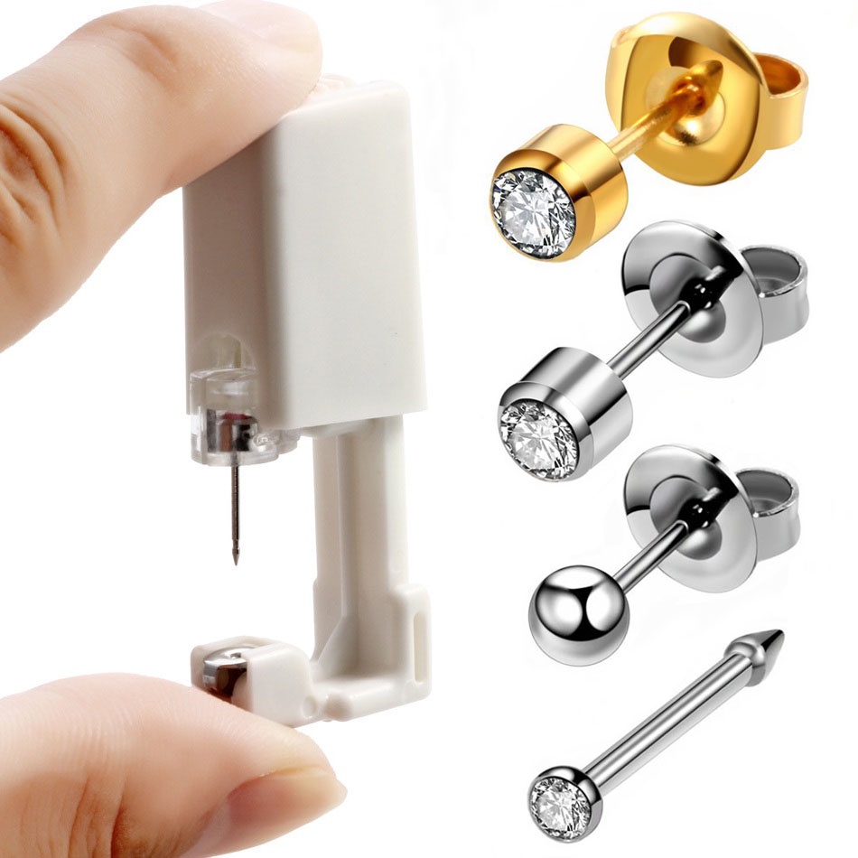 Bộ Dụng Cụ Bấm Lỗ Tai Chuyên Nghiệp Kèm Phụ Kiện