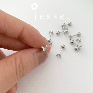 (1 Chiếc) Khuyên tai bi xinh-Thép không gỉ - jesse store T4