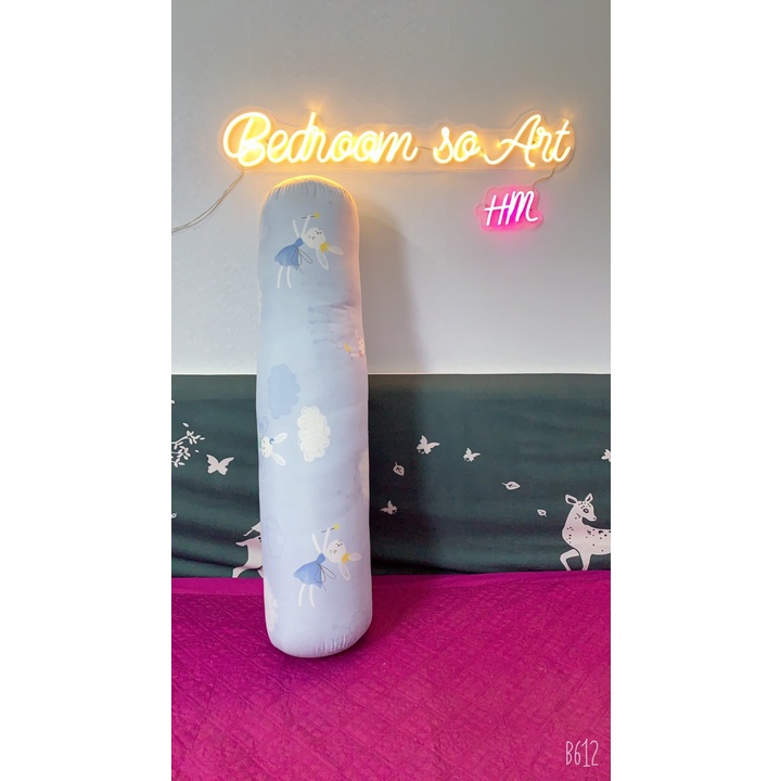 GỐI ÔM  /vỏ KHOÁ KÉO Cotton MUJI