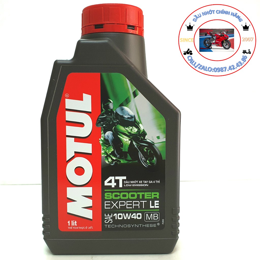 NHỚT XE TAY GA CAO CẤP MOTUL EXPERT LE 800ML