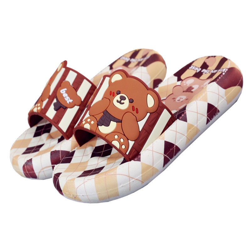 Dép đi trong nhà MS PA22041214 đế dày chống trượt in hoạt hình phong cách mùa hè đáng yêu cho nữ