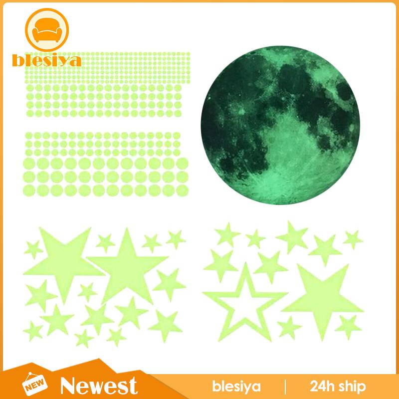[Blesiya] 435 Miếng Dán Tường Hình Ngôi Sao Dạ Quang