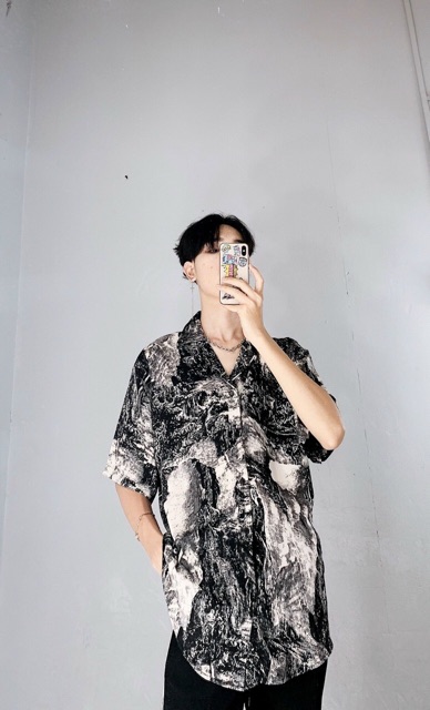 Áo Sơ mi Nam Loang cộc tay HQ Hoạ tiết Siêu Hot Tiktok | BigBuy360 - bigbuy360.vn