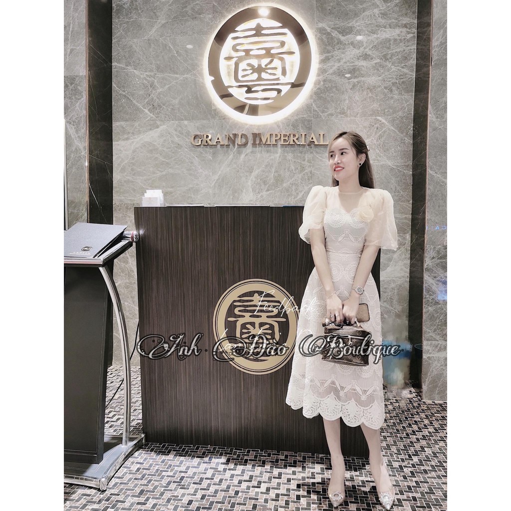 Đầm ren nude dự tiệc cao cấp dáng dài chuẩn form 🌟 FREESHIP | BigBuy360 - bigbuy360.vn