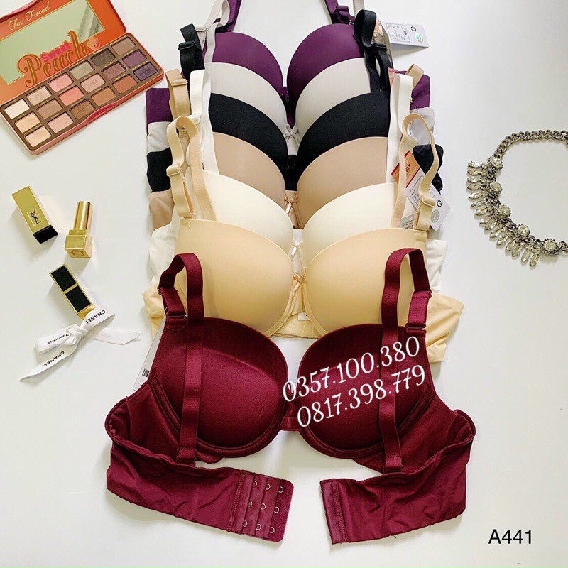 Áo lót Lovelyvn 441 mút dày 4cm nâng ngực tròn đẹp 3 móc định hình ngực size 34-38