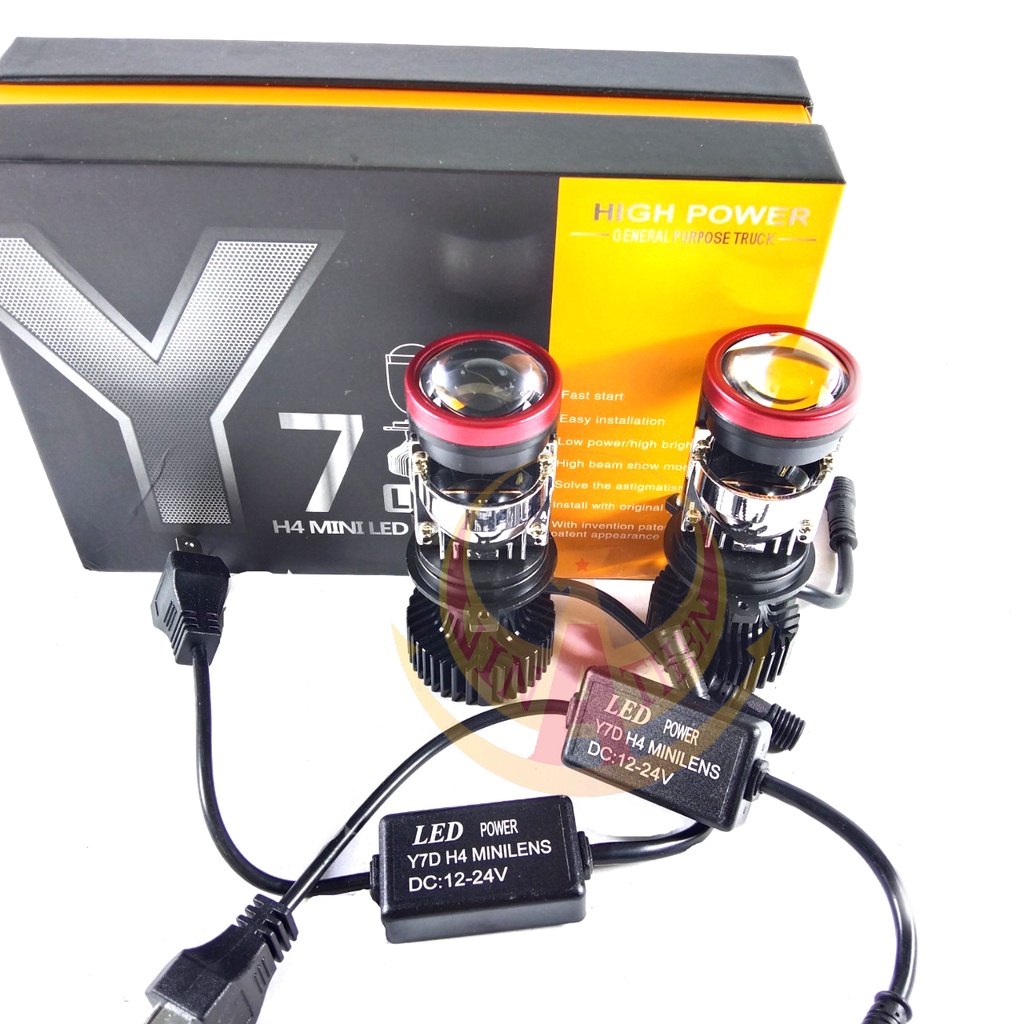 Siêu phẩm led bi cầu mini Y7D công xuất 55w mặt cắt laze không gây chói cho người đối diện chân h4