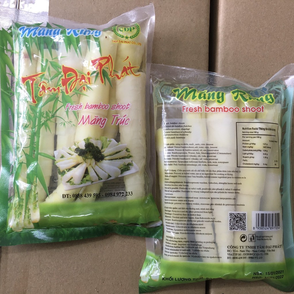 5 gói măng trúc nhỡ Tâm Đại Phát đặc sản Tây Bắc