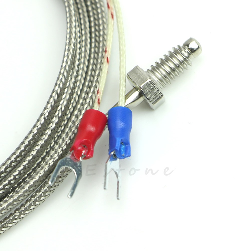 Dây Lò Xo Nối Bộ Cảm Biến Nhiệt Độ Loại K Dài 2m Có Vít M6