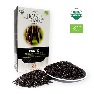 Gạo lứt đen hoang dã Exotic hữu cơ (Exotic Organic Wild Rice) Hoa sữa 1kg