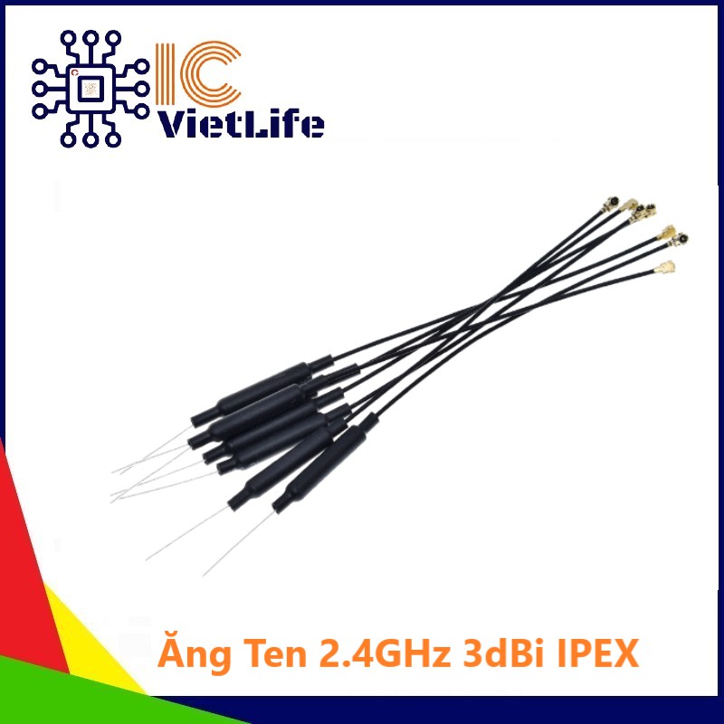 Module RF Thu Phát Wifi BLE  ESP32-DevKitC V4 Tặng Kèm Ăng Ten 2.4GHz 3dBi IPEX (BẮT SÓNG MẠNH GẤP 3 LẦN WIFI ON BOARD)