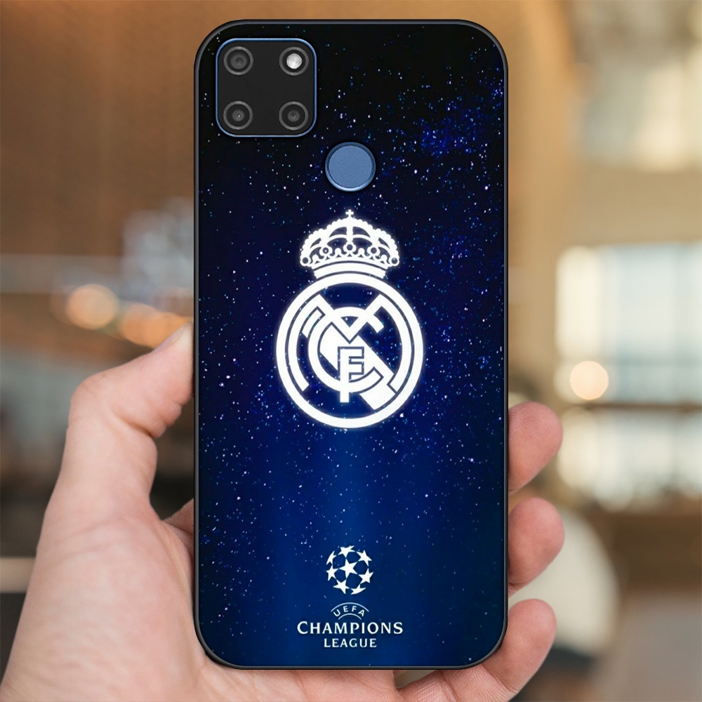 Ốp lưng Realme C12, C21Y viền đen in hình Real Madrid