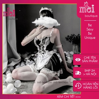 Cosplay người giúp việc sexy Bộ đồ ngủ cô hầu gái gợi cảm - Tặng kèm mũ đội đầu