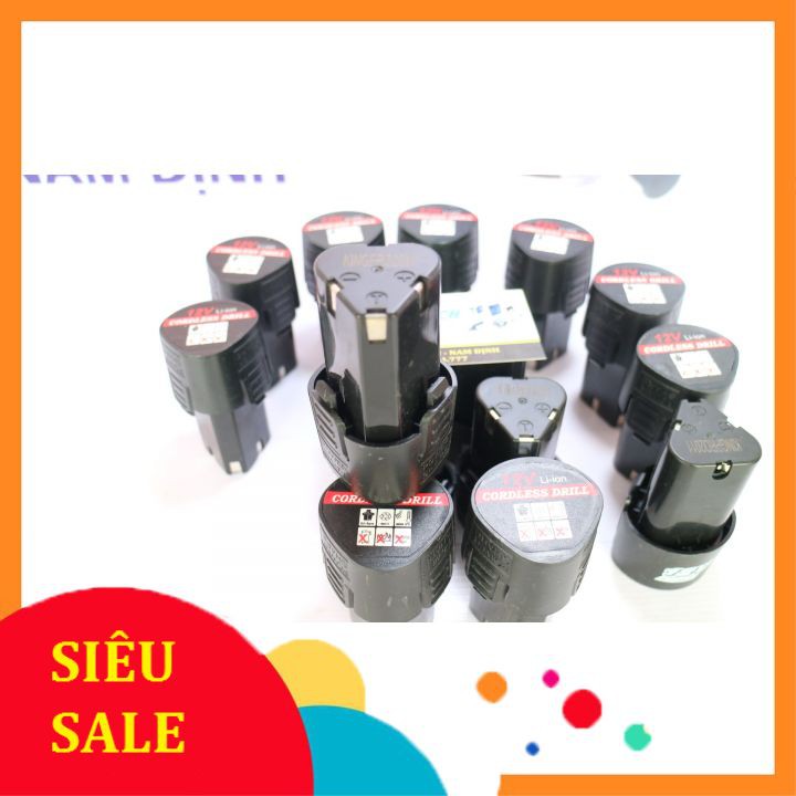 Pin Máy Khoan Cầm Tay 12 V Li-Ion dung lượng 1500mAh]