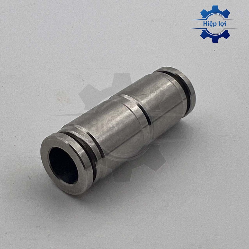 Nối 2 đầu ống khí nén inox IPU - nối nhanh, nối thẳng dây hơi khí hơi - cút nối khí nén