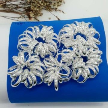 Nhẫn trơn bạc ta nguyên chất loại to dày 5 li dùng để đeo hoặc đánh cảm rất tốt