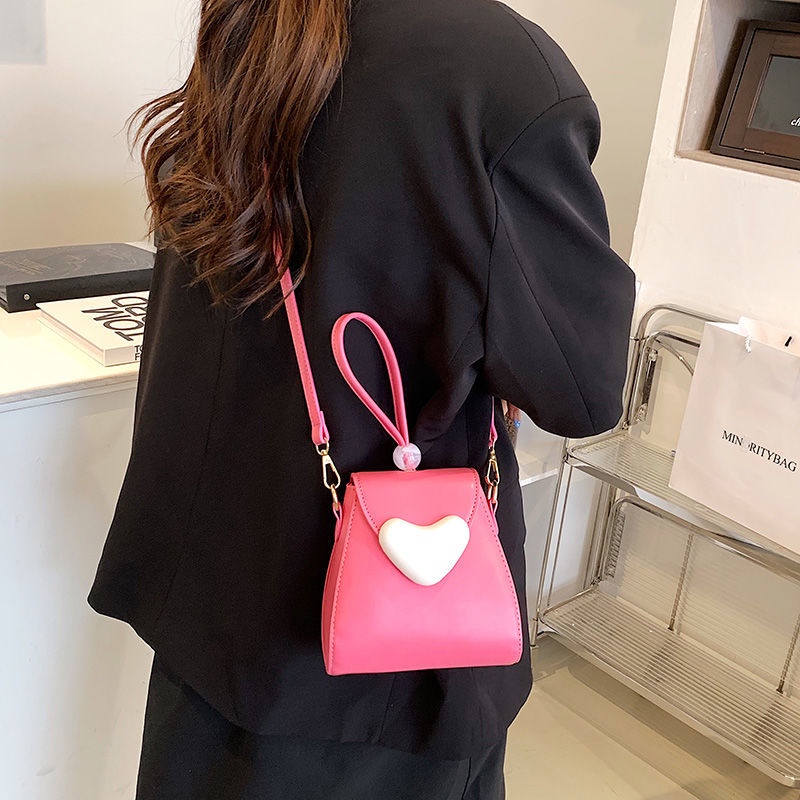 Túi Đeo Vai Hình Trái Tim Phong Cách Thời Trang Mùa Hè Xinh Xắn