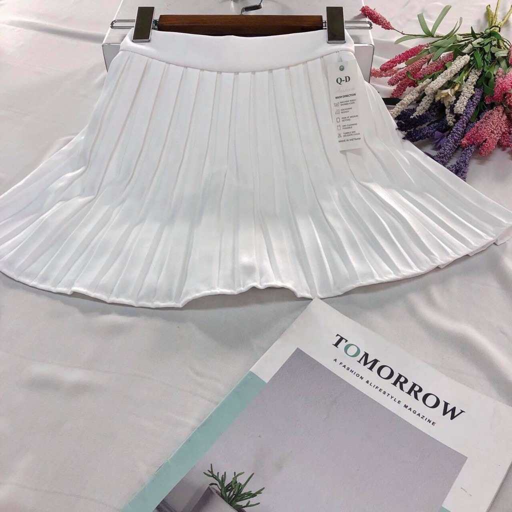 [Mã WASKT410K giảm 10K đơn 50K] Chân váy ngắn dập ly siêu đẹp - ảnh trải sàn là ảnh thật | BigBuy360 - bigbuy360.vn