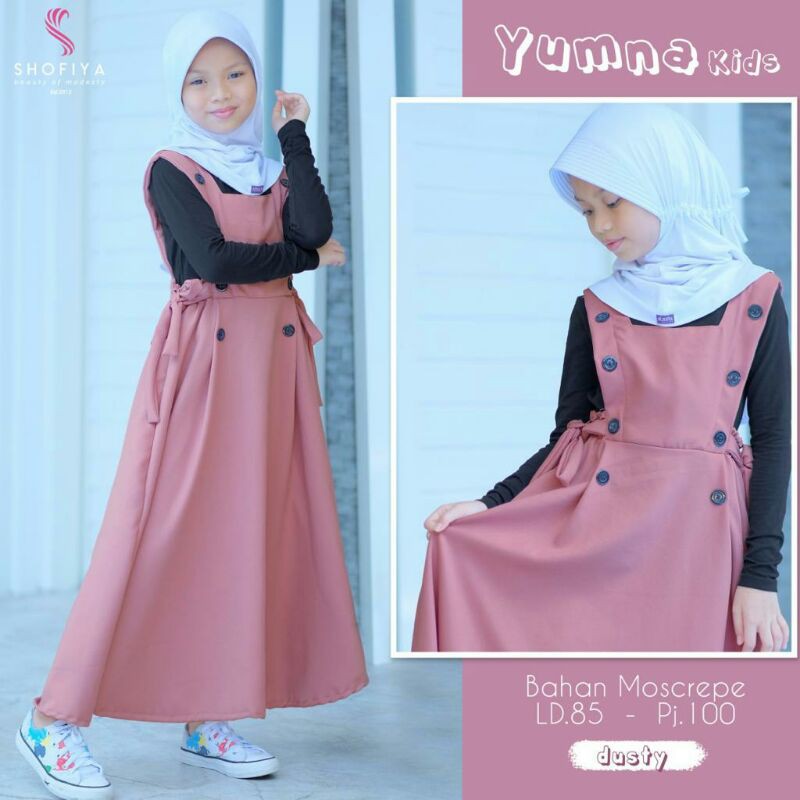 Yumna Trẻ Em Tổng Thể Váy Tổng Thể Của Shofiya