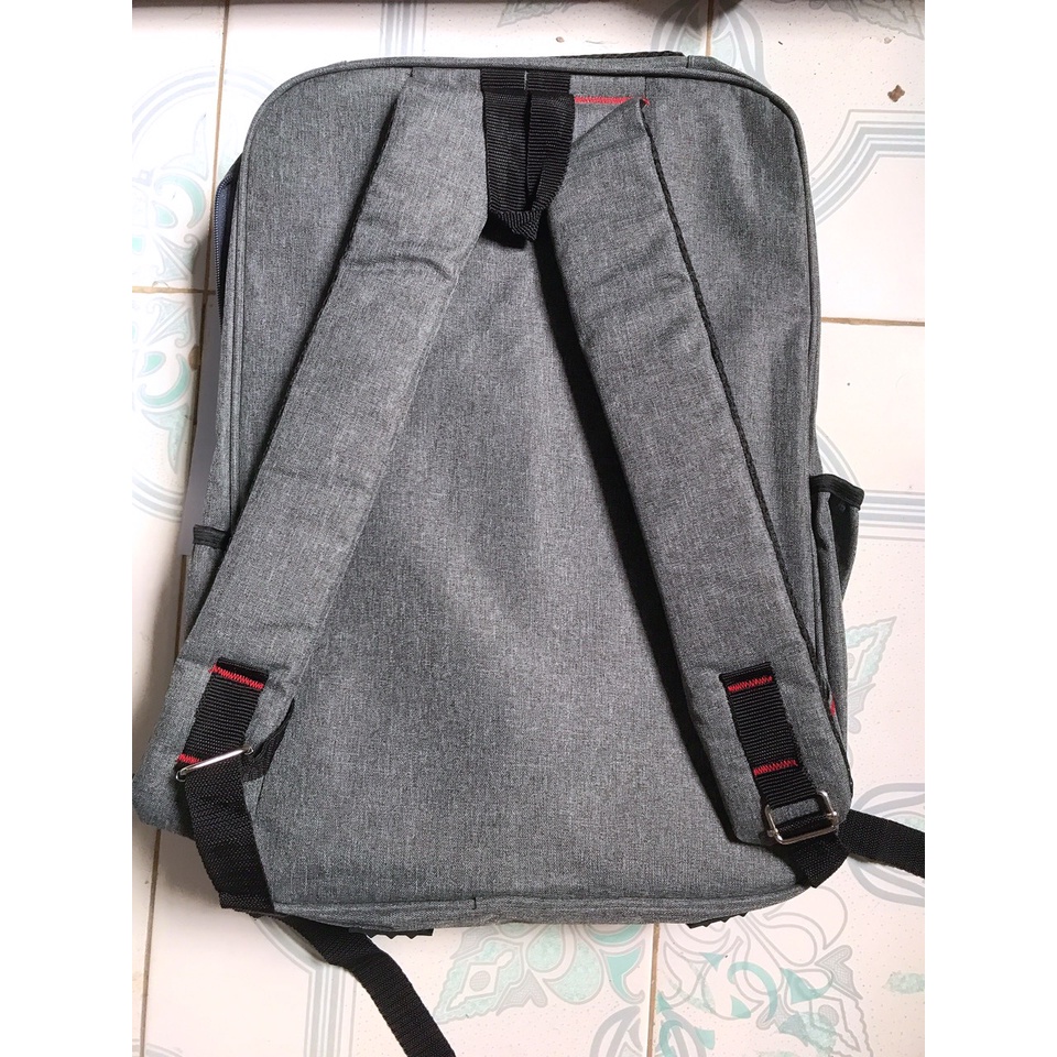 Balo Laptop, Túi Đựng Máy Tính Laptop Kích Thước 15.6 inch Dày Đẹp Và Chống Sốc Giá Rẻ ( XÁM XỊN)