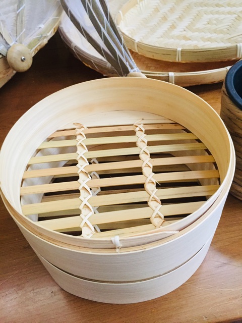 Xửng Tre; Xửng hấp tre, Hấp Bánh Bao, Há Cảo, Dimsum; Decor Món Ăn