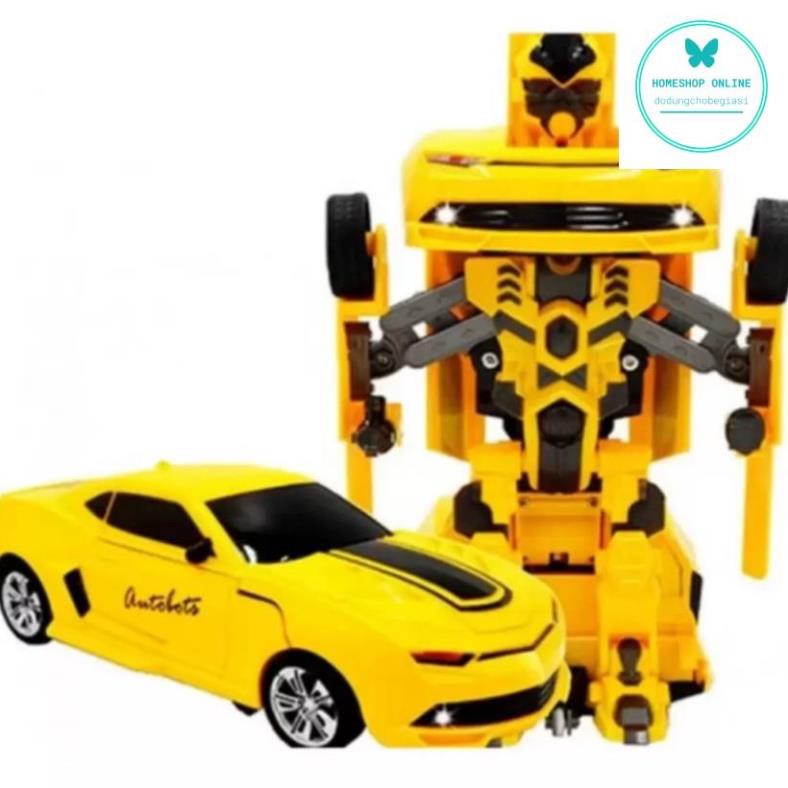 Đồ chơi ô tô biến hình thành Robot - chạy pin - phát nhạc