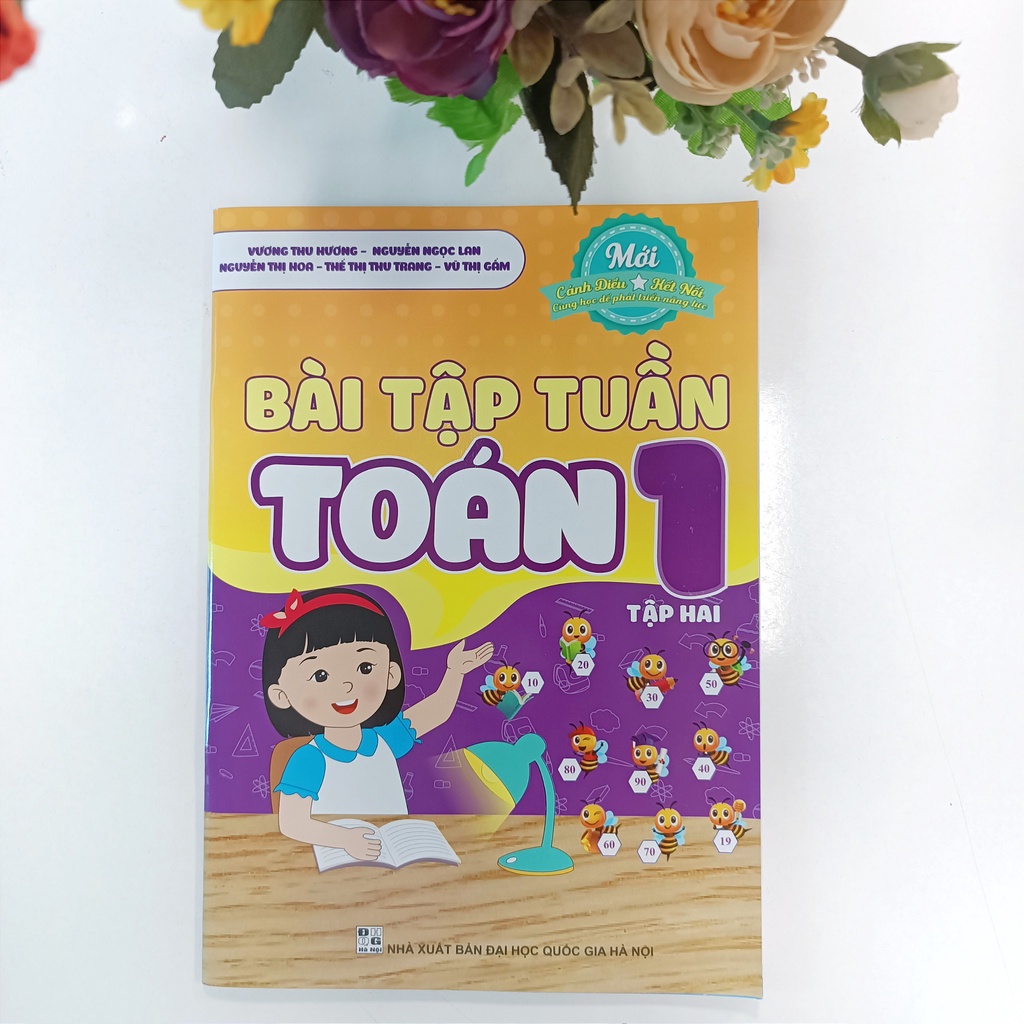 Sách - Bài tập tuần Toán 1 - Tập 2 (Cánh diều và kết nối cùng học để phát triển năng lực)