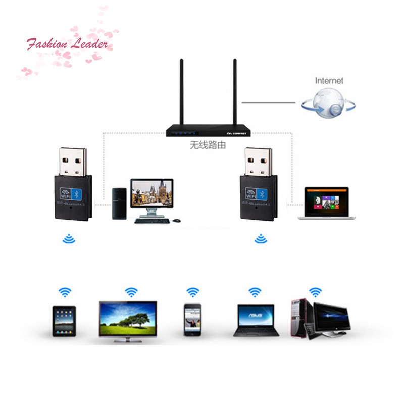 Usb Chuyển Đổi Không Dây Kết Nối Wifi Bluetooth 4.0 2 Trong 1 150mbp Cho Máy Tính | BigBuy360 - bigbuy360.vn