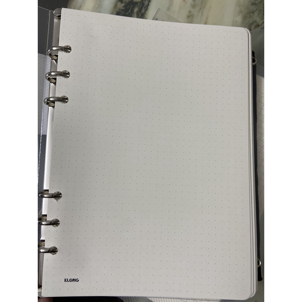 Sổ Binder File Dot Grid nhựa kẹp còng A5 - 100 tờ; MS: 995