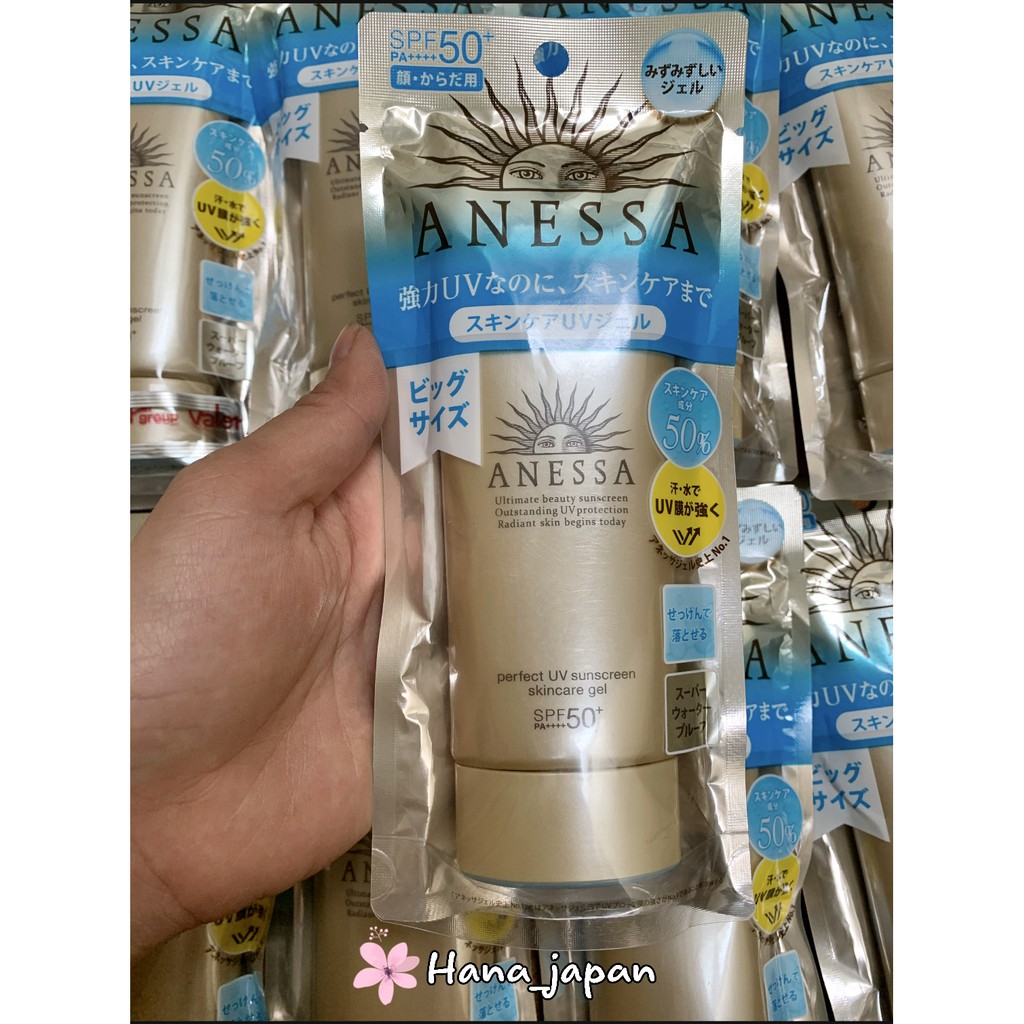 (Mẫu Mới) Gel Chống Nắng Bảo Vệ Hoàn Hảo Anessa Perfect UV Sunscreen Skincare Gel 90g Nội Địa Nhật